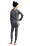 Kids' Merino Set Perfect Gray + Black Beanie