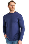 Herren Merino Langarmshirt 170 Navy