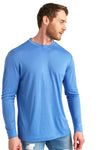 Herren Merino Langarmshirt 170 Blau Marine