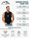 Men's Merino Wool Tank Top Charcoal Grey