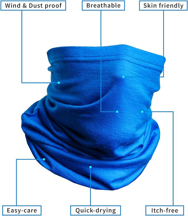 Merino Halstuch 165 Blaubeere