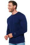 Herren Merino Langarmshirt 165 Navy
