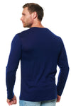 Herren Merino Langarmshirt 165 Navy
