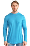 Herren Merino Langarmshirt 170 Brilliant Blue
