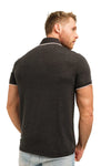 Men's Merino Polo 165 Charcoal Black
