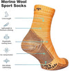 Merino Wool Running Socks - (Pack of 2) Carrot Beige