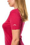 Damen Merino T-Shirt 165 Magenta | Rundhalsausschnitt (+Socken)