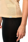 Damen Merino T-Shirt 165 Pfirsich | Rundhals