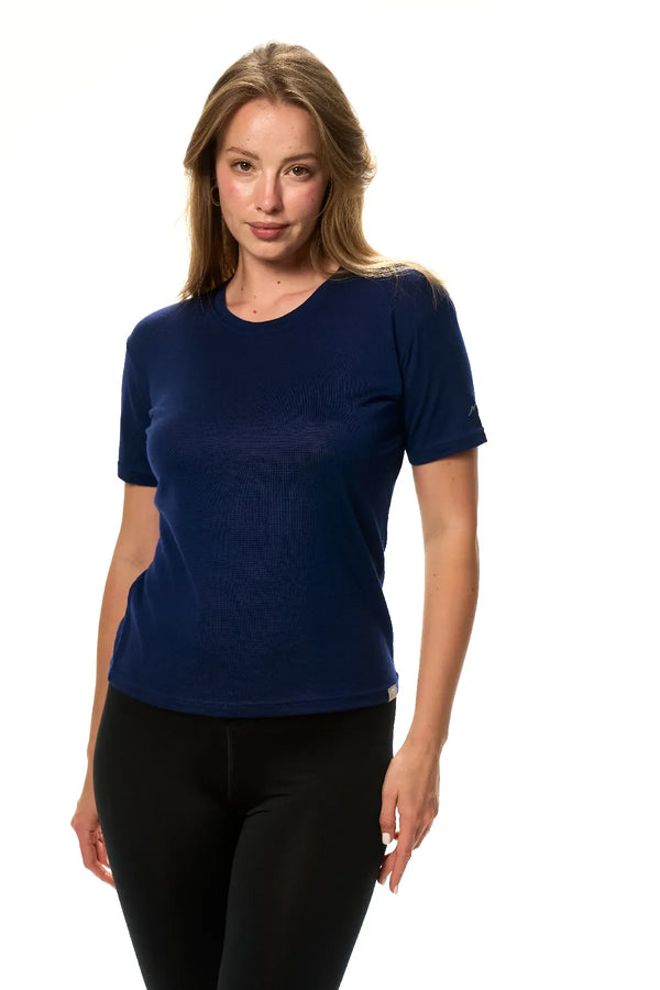 Damen Merino T-Shirt 165 Deep Navy | Rundhals
