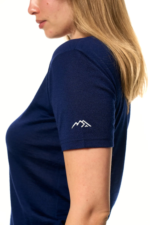 Damen Merino T-Shirt 165 Deep Navy | Rundhals