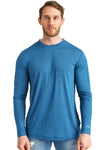 Herren Merino Langarmshirt 170 Bermuda Blue