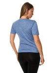 Damen Merino T-Shirt 165 Dunkelblau | Rundhals
