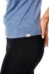 Damen Merino T-Shirt 165 Dunkelblau | Rundhals