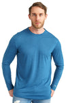 Herren Merino Langarmshirt 170 Bermuda Blue