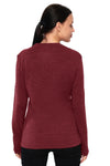 Damen Merino Langarmshirt 170 Bordo Wine