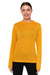 Damen Merino Langarmshirt 170 Gelb Weaved