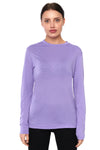 Damen Merino Langarmshirt 170 Bright Violet