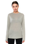 Damen Merino Langarmshirt 170 Silbergrau