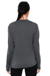 Damen Merino Langarmshirt 170 Grey Shingle