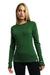 Damen Merino Longsleeve 250 Oliv