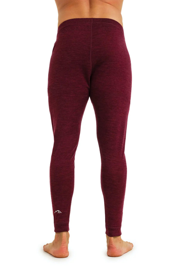 Herren Merino Hose 165 Burgund