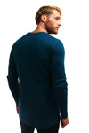Merino Langarmshirt 250 für Herren, Deep Teal