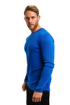 Herren Merino Langarmshirt 250 Kobaltblau