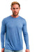 Herren Merino Langarmshirt 165 Woodland Grau Blau