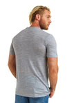 Herren Merino T-Shirt 165 Grau meliert