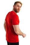 Merino T-Shirt für Herren, Kastanienbraun/Rot