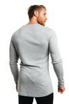 Langarmshirt Merino 250 für Herren, Grau meliert