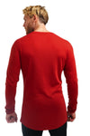 Herren Merino Langarmshirt 250 Kirschrot