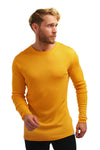 Herren Merino Langarmshirt 250 Mango Tango
