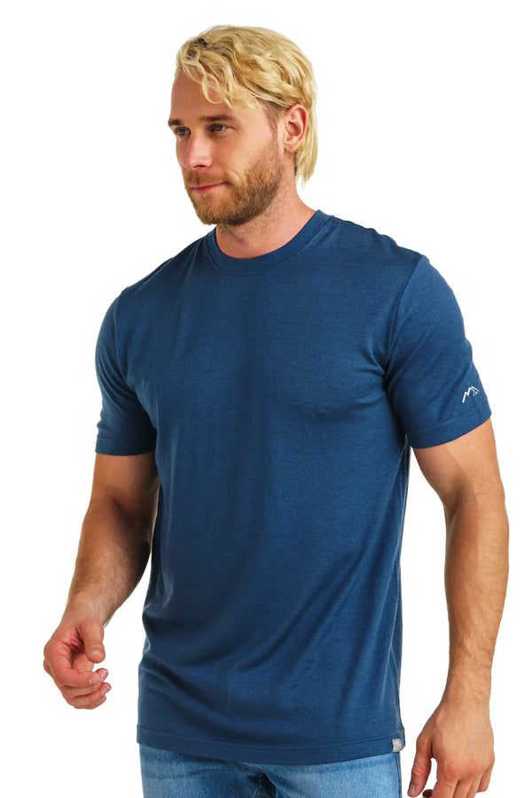 Herren Merino T-Shirt 165 Denim Blau