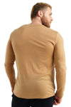 Herren Merino Langarmshirt 165 Camel