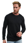 Herren Merino Langarmshirt 165 Anthrazit