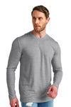Herren Merino Langarmshirt 165 Grau meliert