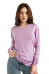 Damen Merino Langarmshirt 165 Heather Lilac