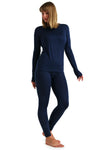 Damen Merino Thermo-Set 165 Navy