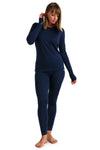 Damen Merino Thermo-Set 165 Navy