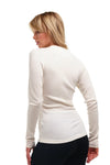 Merino Langarmshirt für Damen 250 Natural Merinos