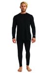 Herren Merino Thermo Set 165 Schwarz 