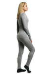 Damen Merino Thermo-Set 250 Grau Heather