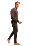 Herren Merino Thermo Set 250 Schokolade 