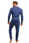 Herren Merino Thermo-Set 250 Windsor Blue 
