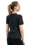 Damen Merino T-Shirt 165 Ebenholzgrau | Rundhals