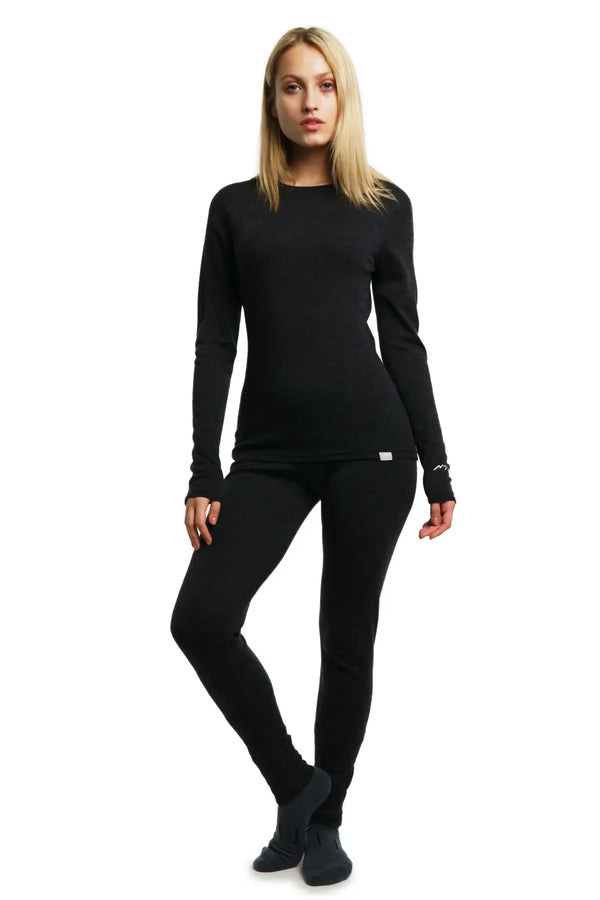 Damen Merino Thermo-Set 165 Anthrazit