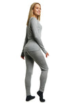 Damen Merino Thermo-Set 250 Grau Heather