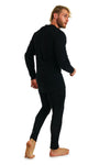 Herren Merino Thermo Set 320 Schwarz 