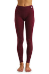 Damen Merino Hose 165 Burgund